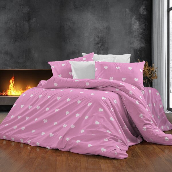 Σεντόνια Υπέρδιπλα (Σετ 220x240) Dimcol Αίσθησις 608 Pink