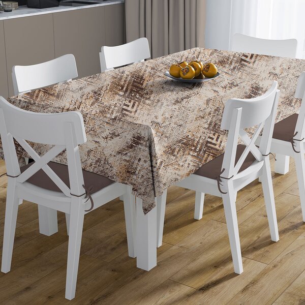 Αλέκιαστο Τραπεζομάντηλο (140x180) Dimcol Skid Marks 472 Beige