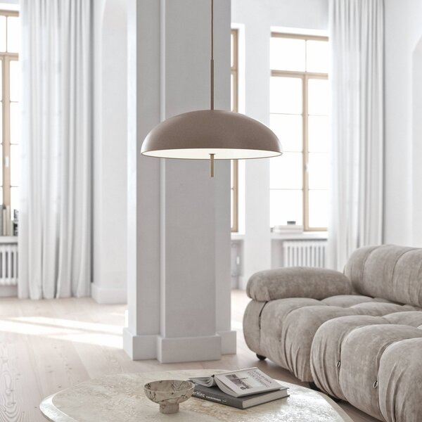 DFTP by Nordlux Versale κρεμαστό φωτιστικό, καφέ, Ø 50 cm, ρυθμιζόμενος, Καφέ / Σκουριάς, Σαλόνι / τραπεζαρία, Μέταλλο, Σκανδιναβικό