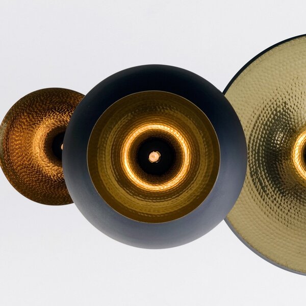 Tom Dixon Beat Fat LED κρεμαστό φωτιστικό, μαύρο, ρυθμιζόμενος, Μαύρο, Σαλόνι / τραπεζαρία, Μέταλλο, σχεδιασμός