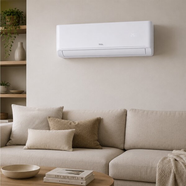 Κλιματιστικό Inverter TCL SaveIN AI Series SAVEIN AI-12ZG31 με Wi-Fi, απόδοση 12000 Btu, λειτουργία AI, αυτοκαθαρισμού και ενεργειακή κλάση A++/A+++ -