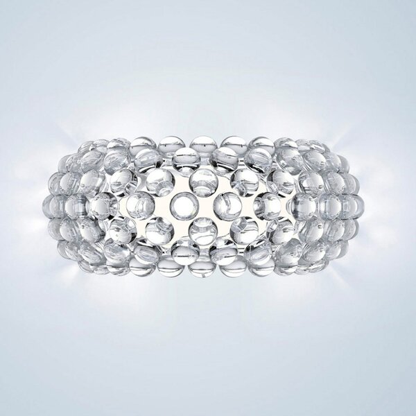 Foscarini Φωτιστικό τοίχου Caboche Plus media R7s διαφανές, ρυθμιζόμενος, Διαφανές, Σαλόνι / τραπεζαρία, Πλαστικό, σχεδιασμός