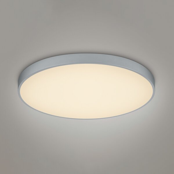 Trio Lighting Φωτιστικό οροφής LED Waco, CCT, Ø 75 cm, τιτάνιο, ρυθμιζόμενος, Μεταλλικό, Σαλόνι / τραπεζαρία, Μέταλλο