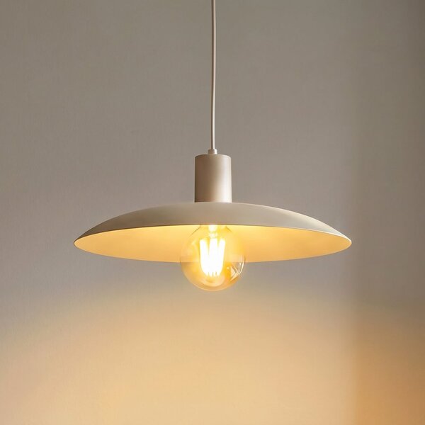 TK Lighting Κρεμαστό φωτιστικό Astra, χρώμα άμμου, μέταλλο, Ø 41 cm, E27, ρυθμιζόμενος, Μπεζ, Σαλόνι / τραπεζαρία, Μέταλλο, σύγχρονο