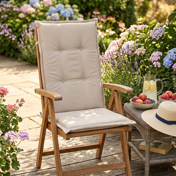 Αδιάβροχο Μαξιλάρι Καρέκλας Με Πλάτη 70cm Ravelia Sole Beige