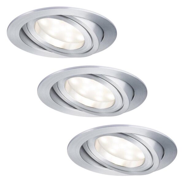 Paulmann 92797 - ΣΕΤ 3xLED/6,8W IP23 Χωνευτά φωτιστικά μπάνιου COIN 230V