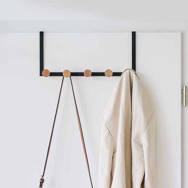 Κρεμάστρα Πόρτας 5 Θέσεων (37.5x9x18) Z-L Black 13837
