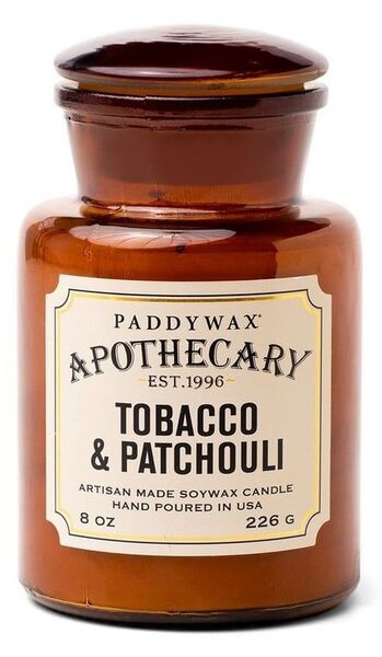 Κερί Σόγιας Αρωματικό Apothecary Tobacco And Patchouli 226gr Paddywax