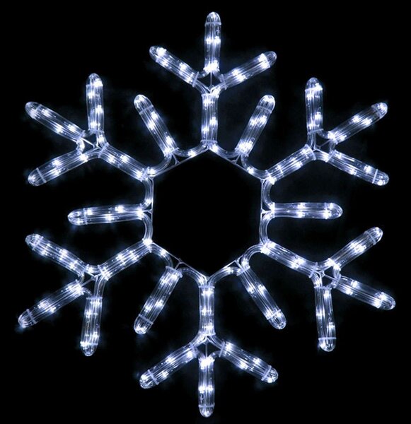 Χριστουγεννιάτικα Λαμπάκια Με Σχήμα Snowflake 144 Led X0814422311 56+150cm 25,2W Clear Aca