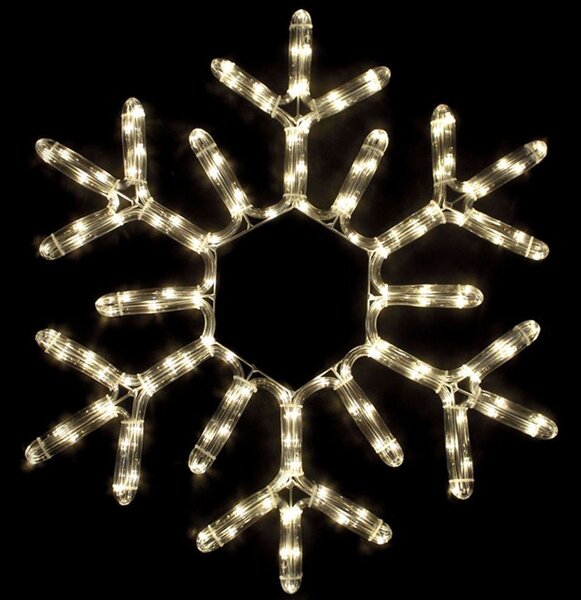 Χριστουγεννιάτικα Λαμπάκια Με Σχήμα Snowflake 144 Led X081814411 56+150cm 25,2W Clear Aca