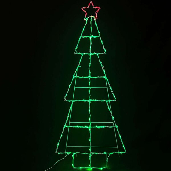 Χριστουγεννιάτικα Λαμπάκια Με Σχήμα Christmas Tree 100 Led X08100349 60x150+500m 6W Green-Red Aca