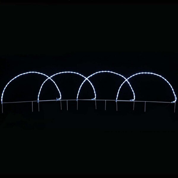 Χριστουγεννιάτικα Λαμπάκια Με Σχήμα 4 Arch 124 Led X081242221 86x57+300cm 31,6W Clear Aca