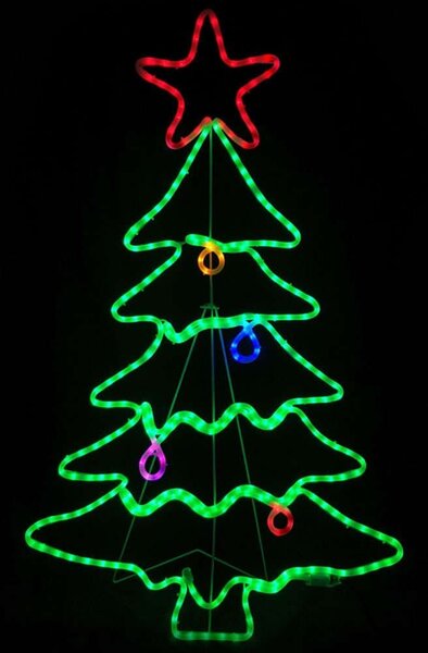 Χριστουγεννιάτικα Λαμπάκια Με Σχήμα Christmas Tree 288 Led X082883429N 70x114+150cm Multi Aca