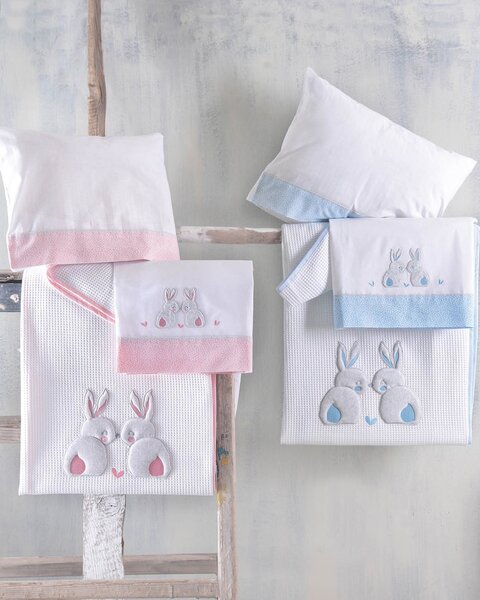 ΚΟΥΒΕΡΤΑ ΠΙΚΕ BEBE ΚΕΝΤΗΜΑ RYTHMOS RABBITY 120X150 POZ