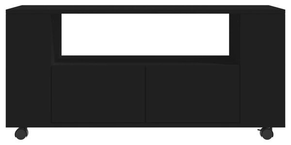 Έπιπλο Τηλεόρασης Μαύρο 102x34,5x43 εκ. Επεξεργασμένο Ξύλο - Μαύρο