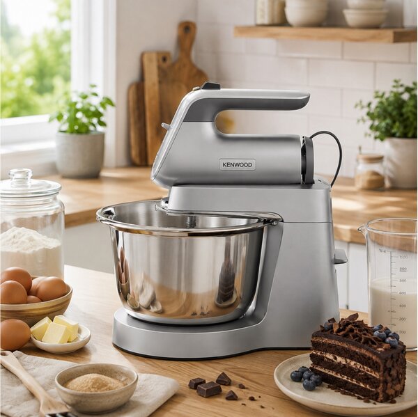 Κουζινομηχανή - Μίξερ Χειρός 2 σε 1 Kenwood Chefette HMP54.000SI με ισχύ 650W, 5 ταχύτητες, λειτουργία Pulse και χωρητικότητα 3.5L - Silver