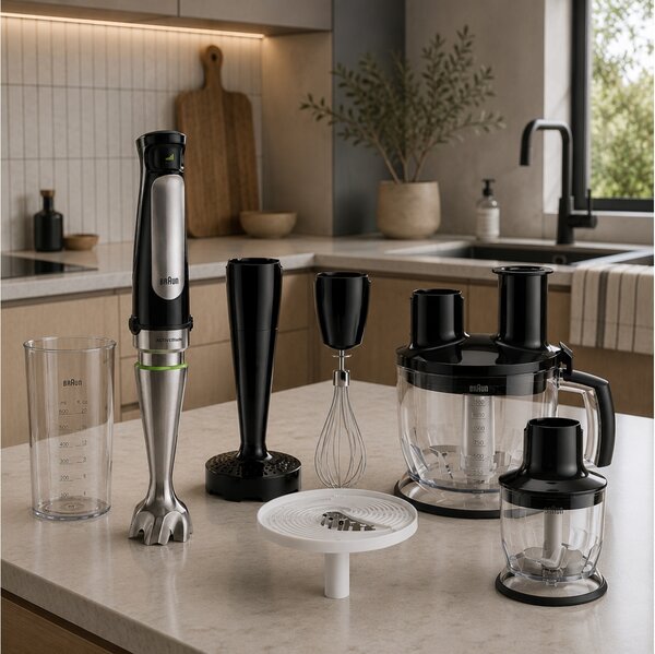 Ραβδομπλέντερ Braun MultiQuick 7 MQ7087.X με τεχνολογία ActiveBlade, ισχύ 1000W και μεταβλητή ταχύτητα