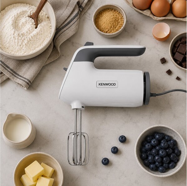 Μίξερ Χειρός Kenwood QuickMix+ HMP50.000WH με ισχύ 650W, μεταβλητή ταχύτητα και λειτουργία Pulse - White