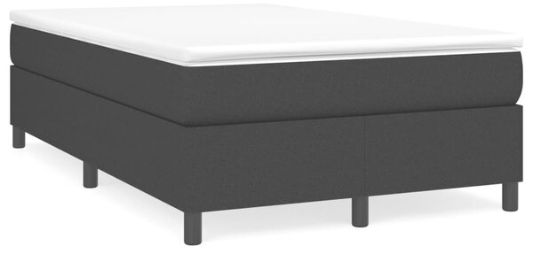 VidaXL Κρεβάτι Boxspring με Στρώμα Μαύρο 120x190 εκ. Υφασμάτινο