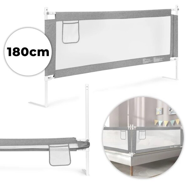Προστατευτικό Κάγκελο Κρεβατιού Ecotoys 180cm, για Παιδική Ασφάλεια