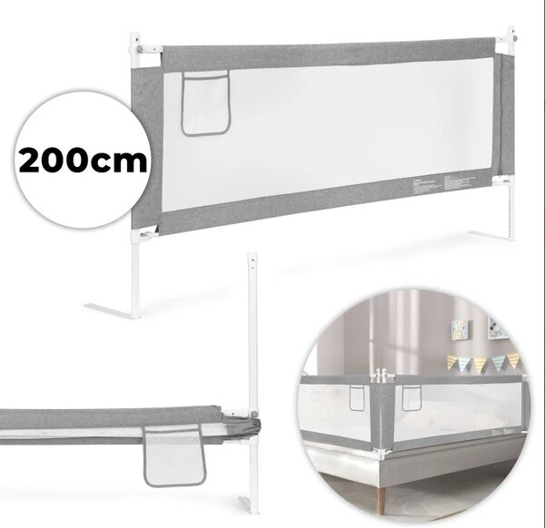 Προστατευτικό Κάγκελο Κρεβατιού Ecotoys 200cm, για Παιδική Ασφάλεια