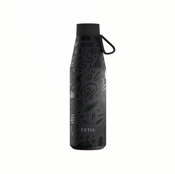 Μπουκάλι Θερμός 500ml Estia Save The Aegean Flow Noir Echo 01-42059