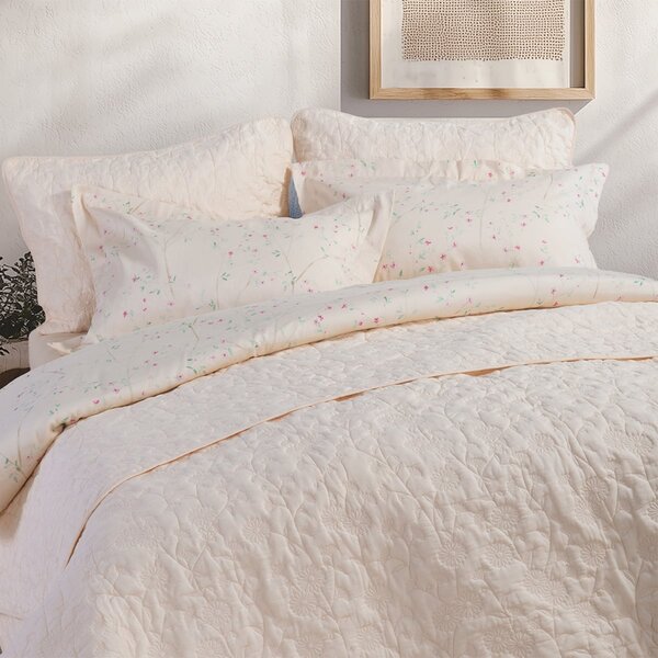 Κουβερλί Υπέρδιπλο (230x240) Nef-Nef Homeware Premium Zinovia Vanilla