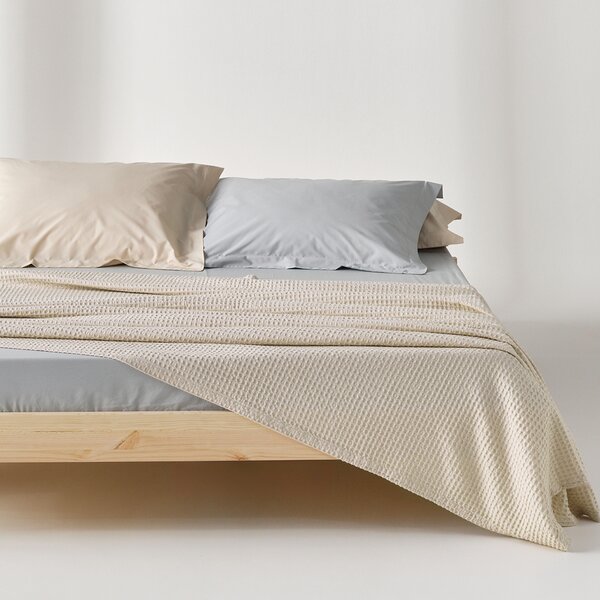 Κουβέρτα Πικέ Υπέρδιπλη (220x240) Kentia Loft Cecilia 26 Beige