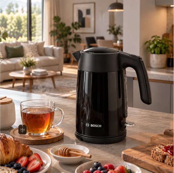 Βραστήρας Bosch TWK7L463 με χωρητικότητα 1.7L και ισχύ 2400W - Black