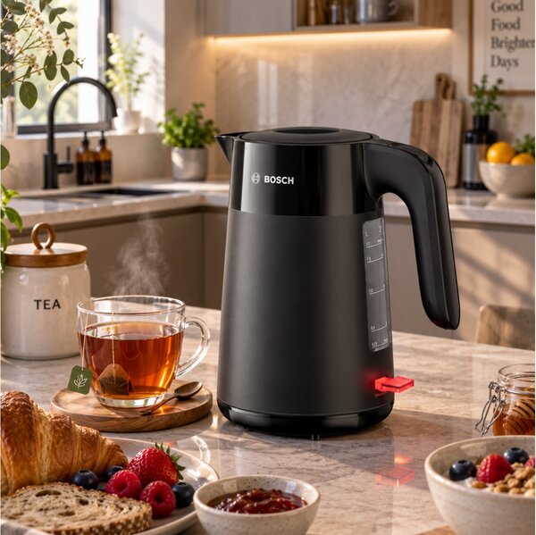 Βραστήρας Bosch MyMoment TWK2M163 με χωρητικότητα 1.7L και ισχύ 2400W - Black