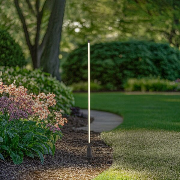 Lindby LED φως διαδρόμου Neano, 120 cm, μαύρο, μέταλλο, IP65, Μαύρο, Αλουμίνιο, σύγχρονο