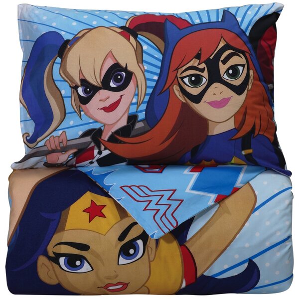 Σεντόνια Μονά Σετ 160x260 Das Kid 5005 Super Hero Girls