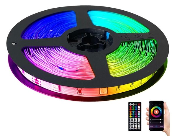 LED RGB Dimmable ταινία LED/12,5W/230V 5 m + τηλεχειριστήριο