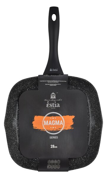 Γκριλιέρα Αντικολλητική 28cm EcoCasa Magma Series 01-6082