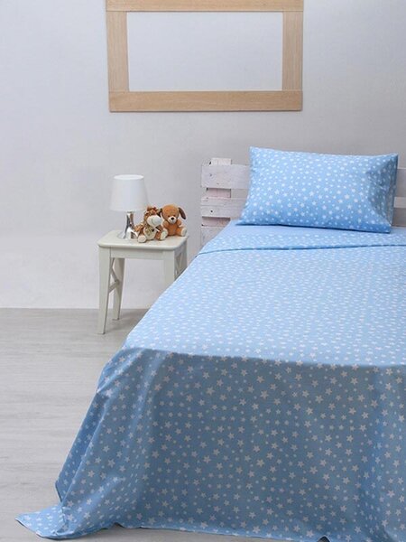 Παπλωματοθήκη Παιδική Μονή 160x250 Sunshine Home Cotton Feelings 22 Blue