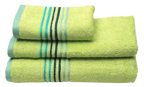 Πετσέτα Προσώπου 50x100 Sunshine Home Πενιέ Stripes Light Green