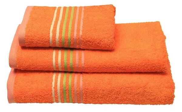 Πετσέτα Προσώπου 50x100 Sunshine Home Πενιέ Stripes Orange