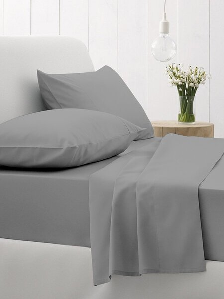 Μαξιλαροθήκες 50x70 Σετ 2 Τεμ. Sunshine Home Cotton Feelings 107 Dark Grey