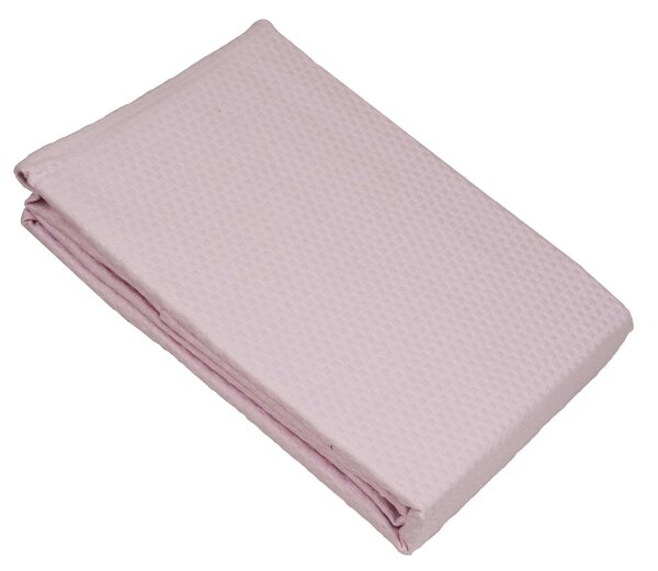 Ξενοδοχειακή Κουβέρτα Πικέ Μονή 170x245 Sanforized Cotton 100% Pink