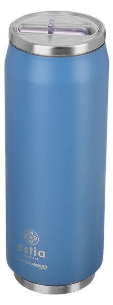 Θερμός Travel Cup 500ml με Καλαμάκι ESTIA Save the Aegean Denim Blue