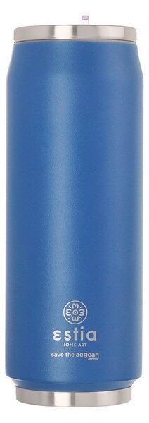 Θερμός Travel Cup 500ml με Καλαμάκι ESTIA Save the Aegean Denim Blue