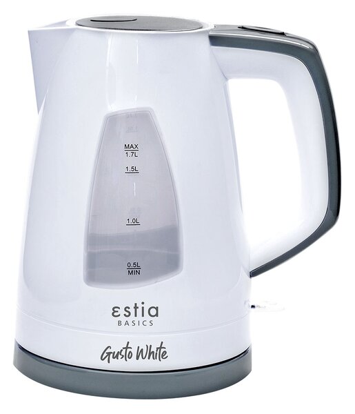 ΒΡΑΣΤΗΡΑΣ GUSTO WHITE ΠΛΑΣΤΙΚΟΣ 2200w 1.7lt ΛΕΥΚΟΣ ESTIA 06-11932