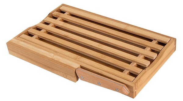 ΕΠΙΦΑΝΕΙΑ ΚΟΠΗΣ BAMBOO ESSENTIALS ΜΕ ΜΑΧΑΙΡΙ ΨΩΜΙΟΥ 35.5x22cm ESTIA 01-12946