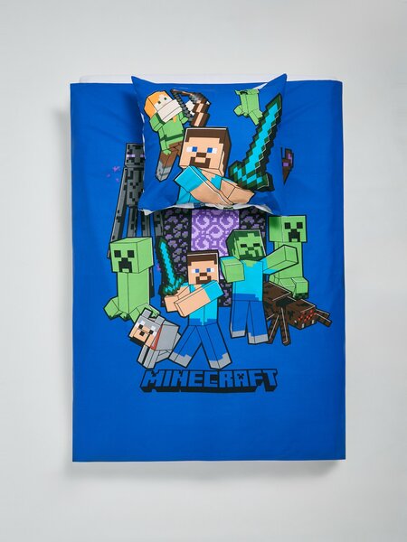 Sinsay - Σετ με κλινοσκεπάσματα Minecraft - λουλακι