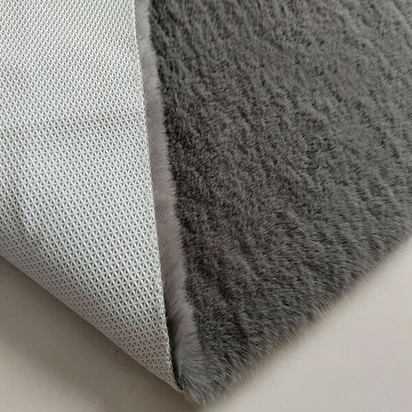 Γούνινο Χαλί Διαδρόμου (80x120) New Plan Puffy FC7A Dark Grey