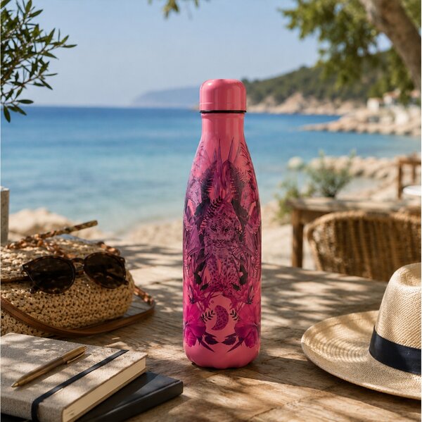 Μπουκάλι Θερμός Tropical Chilly's με χωρητικότητα 500ml και διατήρηση θερμοκρασίας 12h ζεστό / 24h κρύο - Mirror Tropical