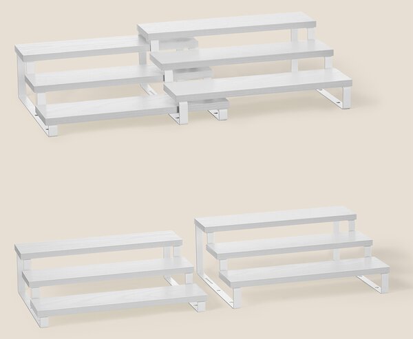 Ράφια Οργάνωσης Κουζίνας (Σετ 2τμχ) Songmics KCS116W01