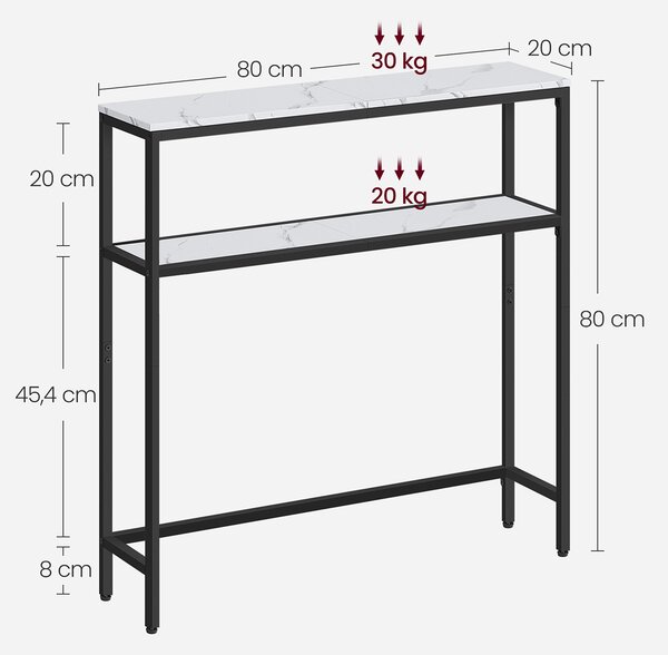 Κονσόλα Εισόδου (80x20x80.9) Vasagle LNT130W59V1