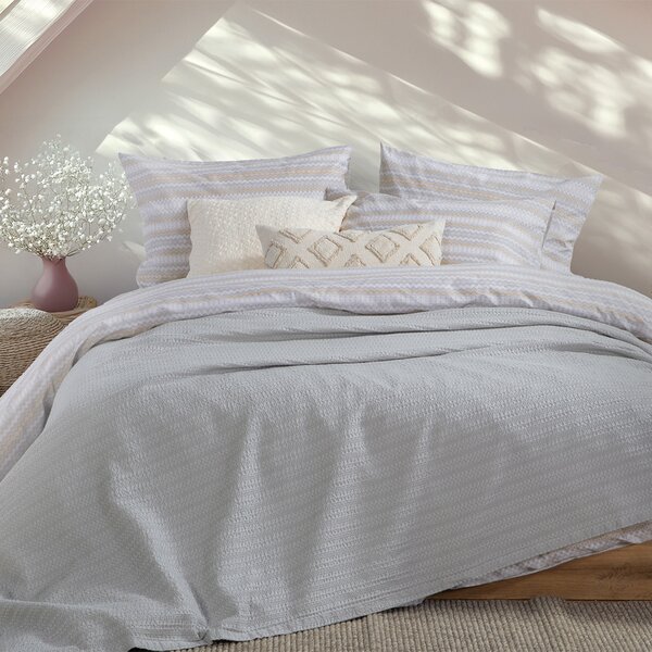 Κουβέρτα Πικέ Μονή (160x240) Nef-Nef Homeware Cool L.Grey