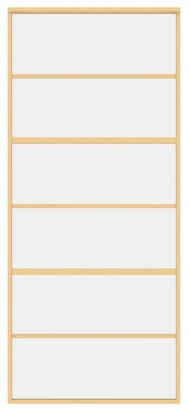 Συρόμενη Πόρτα Χρυσή 90 x 205 εκ. από Γυαλί ESG και Αλουμίνιο - Χρυσό